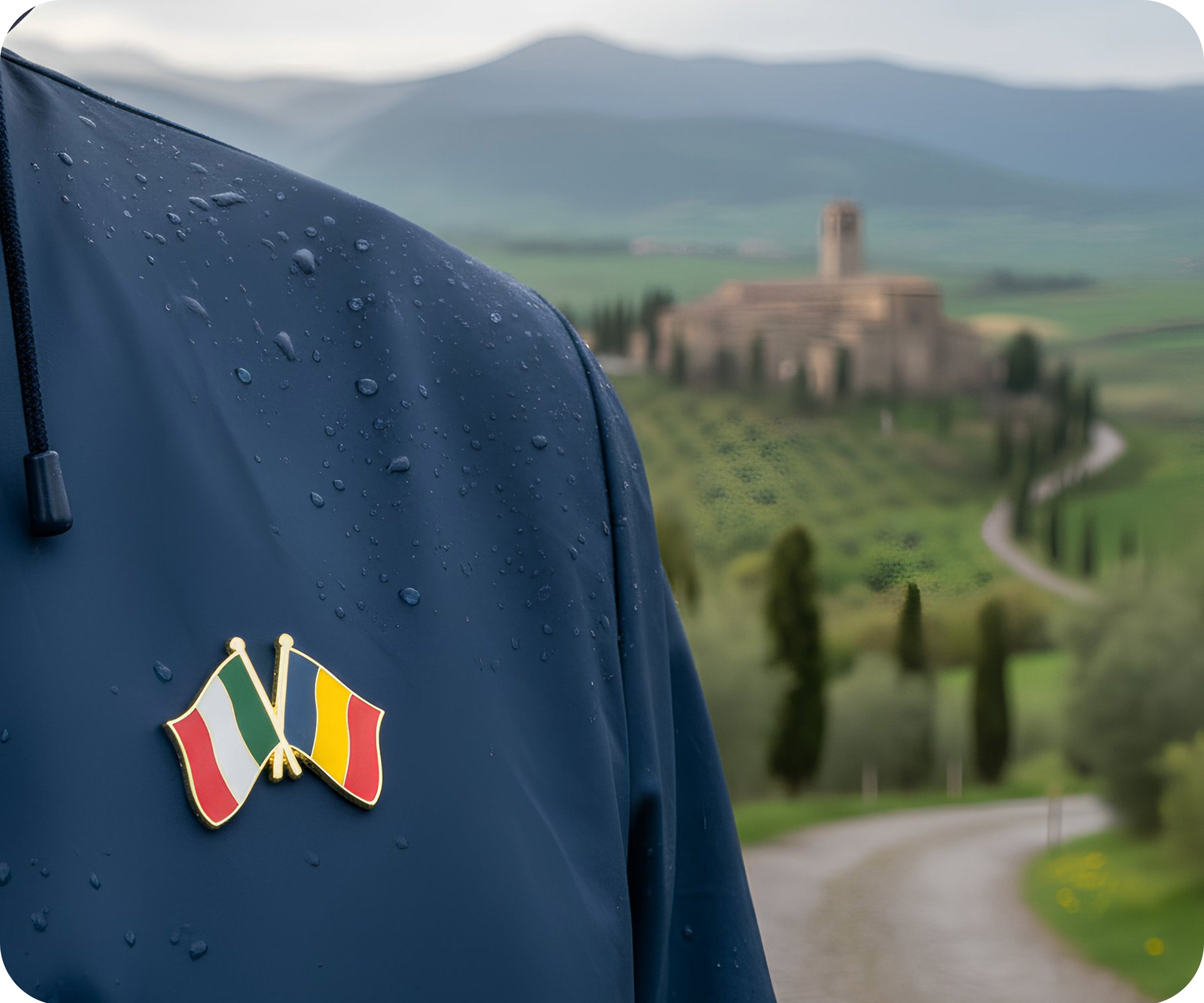 Pin de la amistad entre Italia y Rumanía  Imagen secundaria del producto