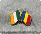 Ireland & Romania Friendship Pin Badge