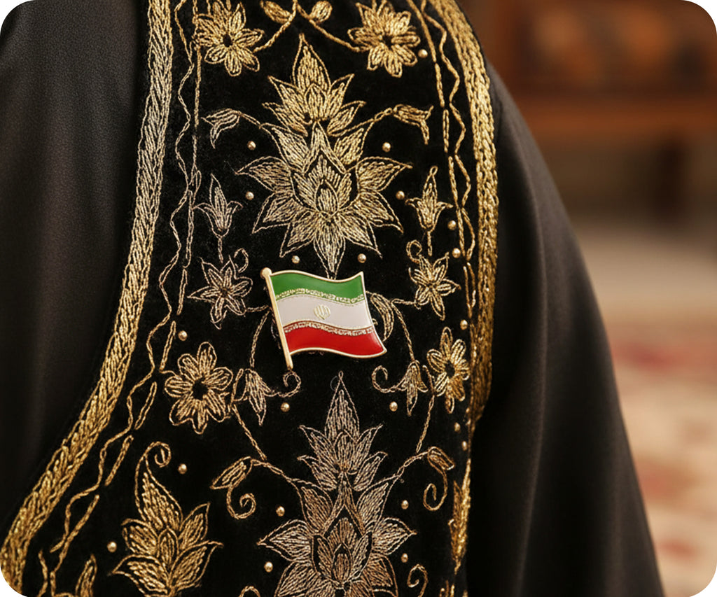 Iran Flag Pin Badge
