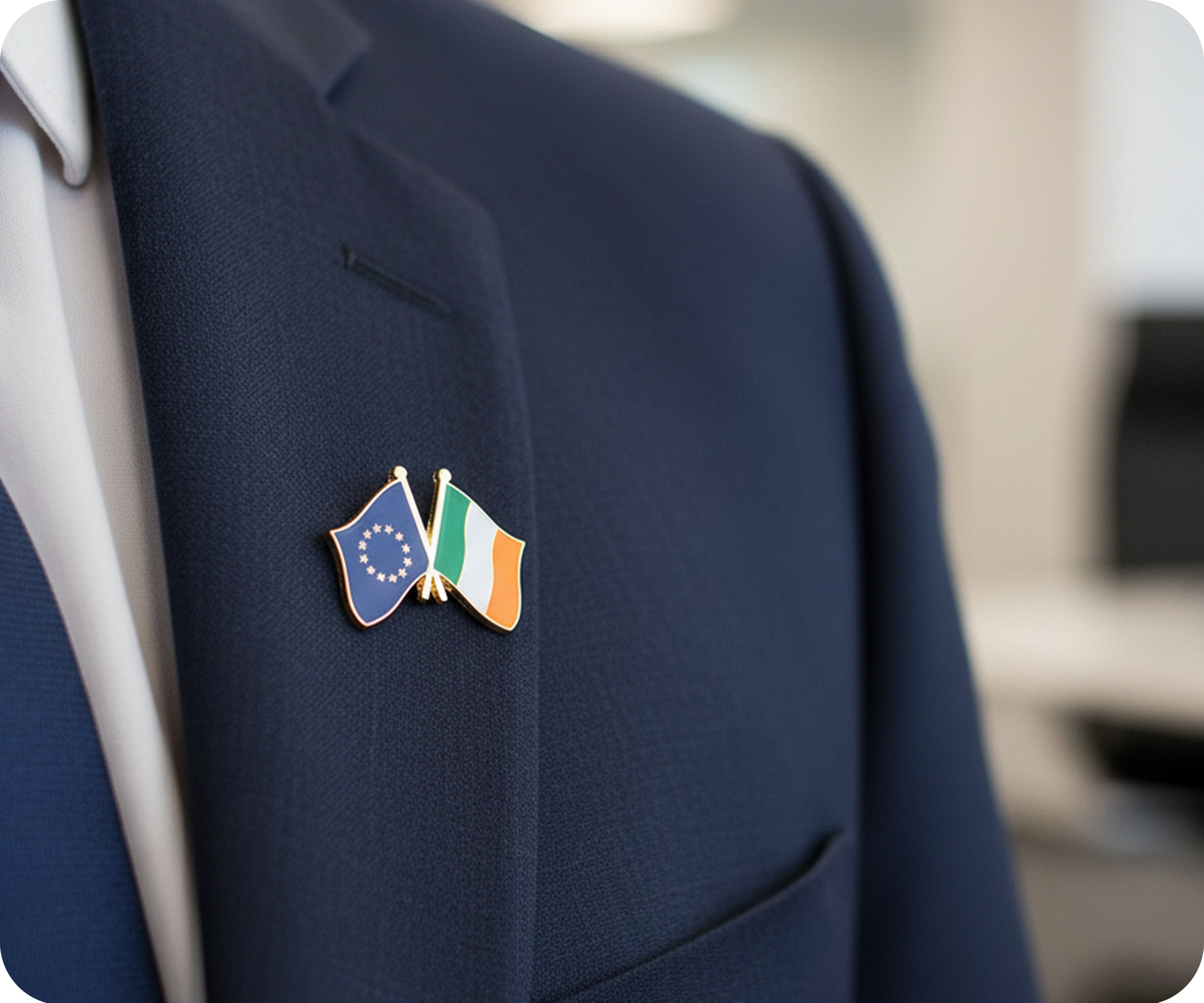 Pin de amistad entre la Unión Europea e Irlanda de la UE Imagen secundaria del producto