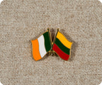 Ireland & Lithuania Friendship Pin Badge
