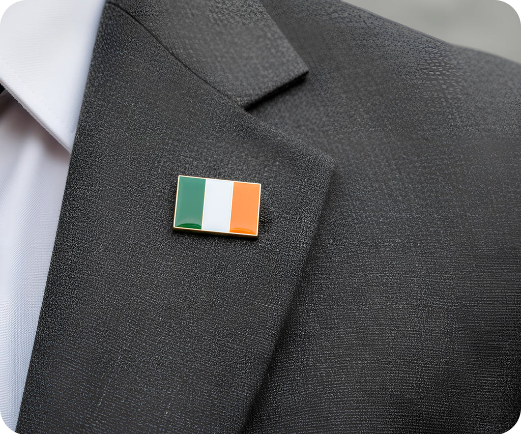 Ireland Rectangle Flag Pin Badge