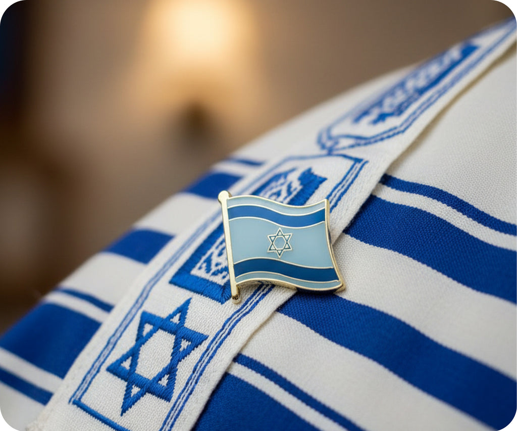 Israel Flag Pin Badge