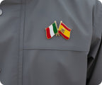 Italy & Spain Friendship Pin Badge