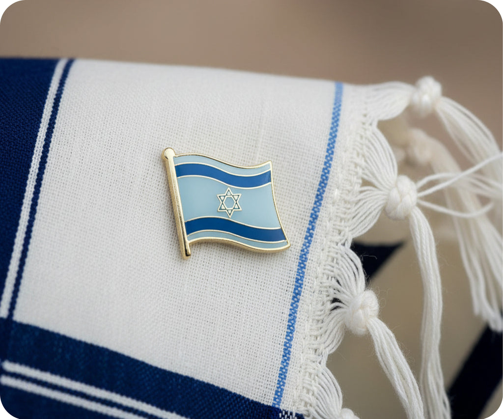 Israel Flag Pin Badge