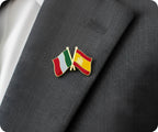 Italy & Spain Friendship Pin Badge