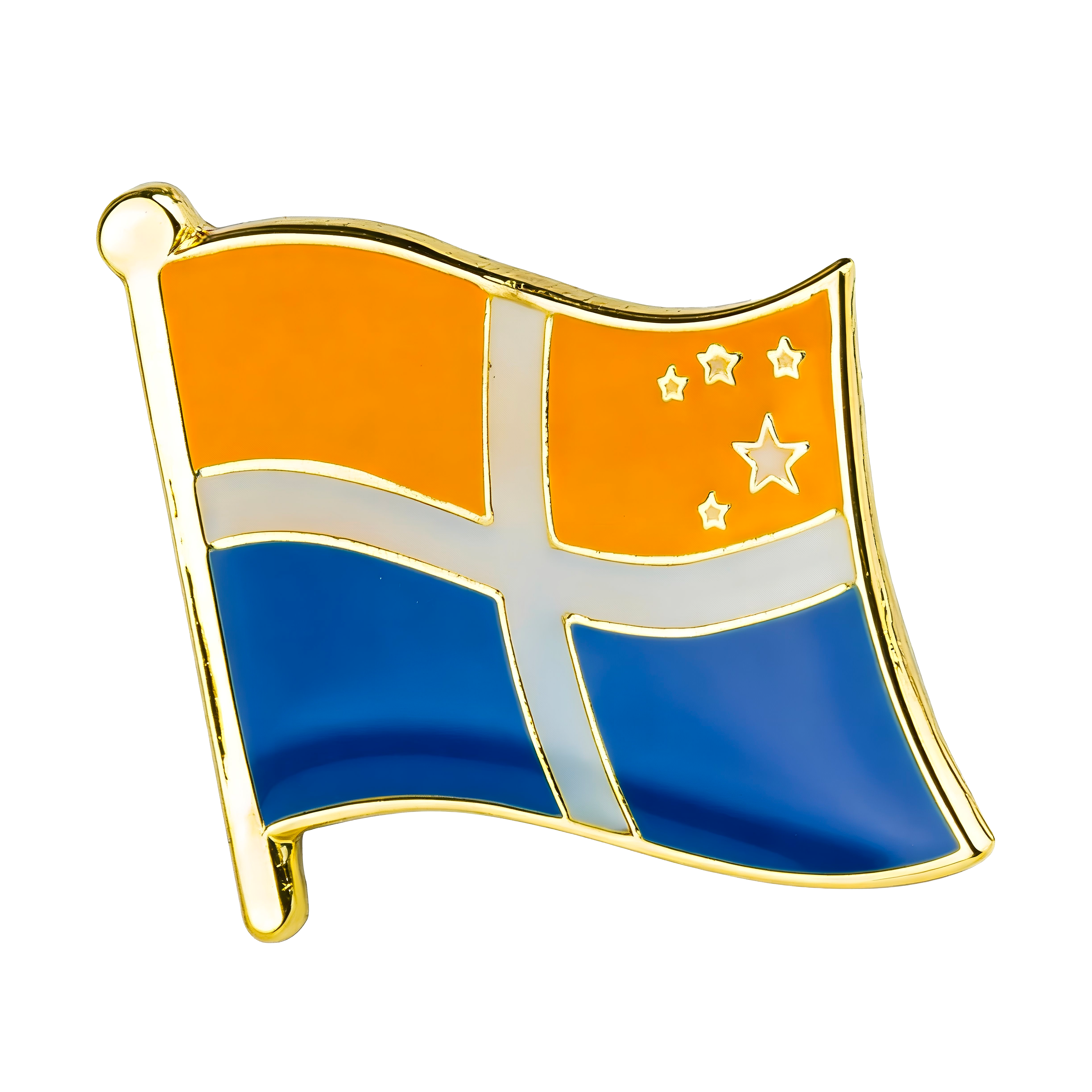 Pin con la bandera del condado inglés regional de las Islas Sorlingas Imagen principal del producto