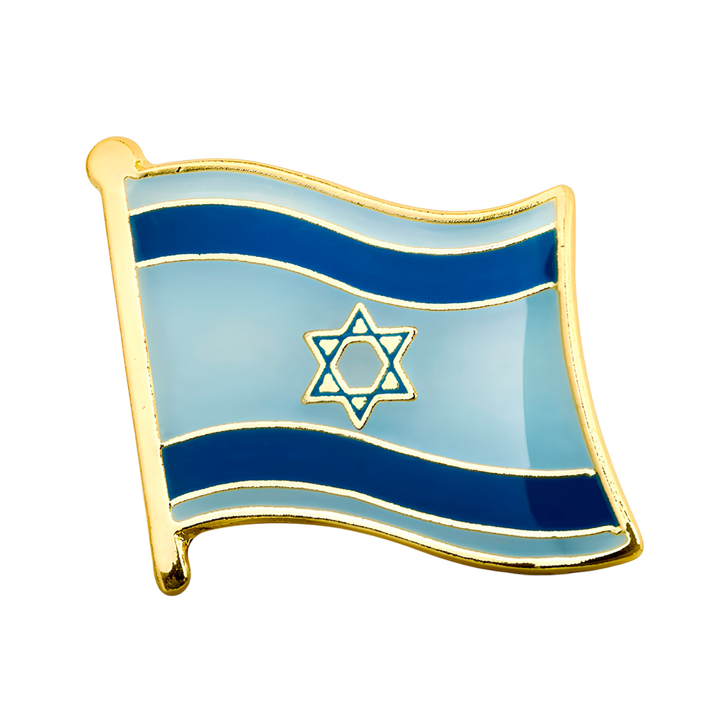 Israel Flag Pin Badge