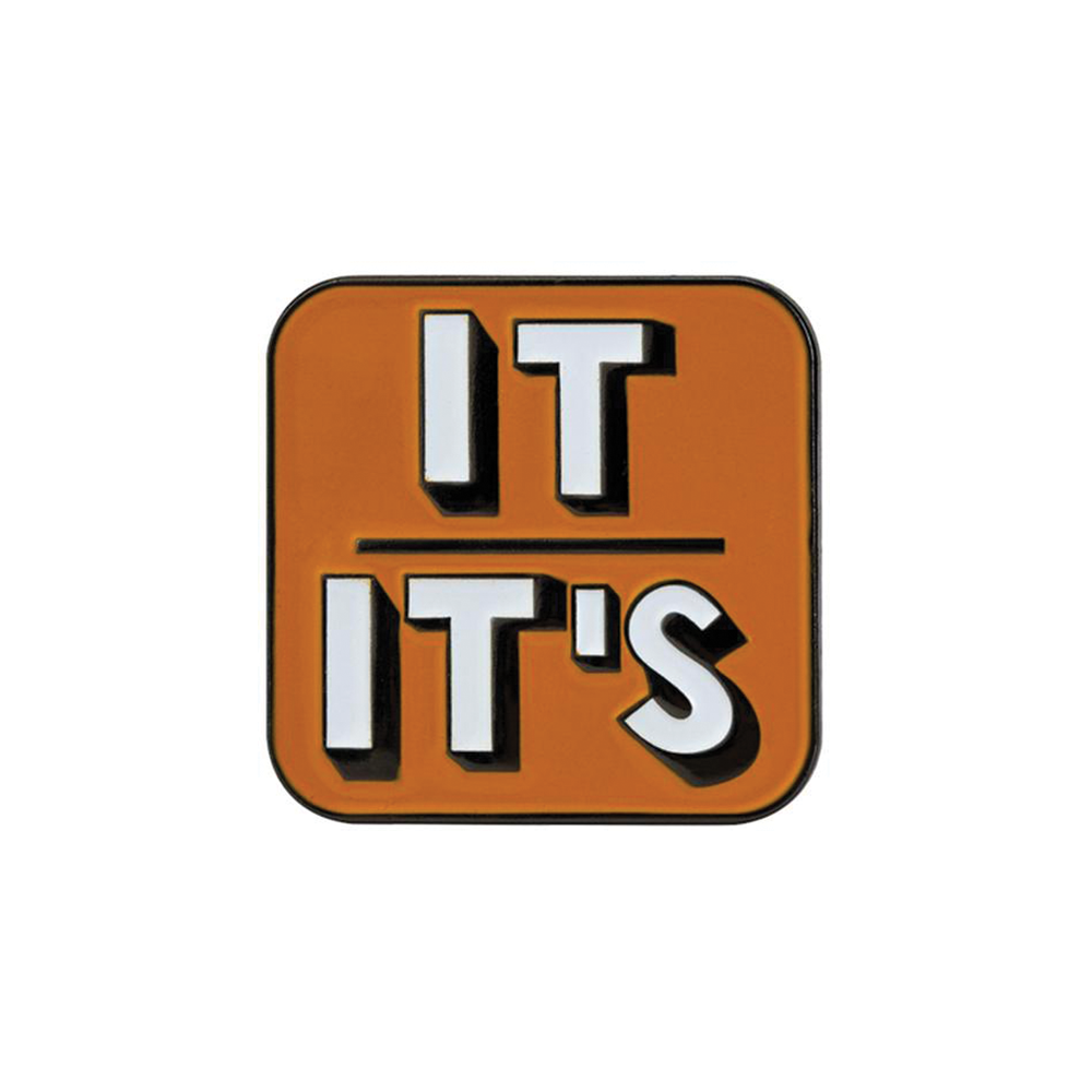 Insignia de pin con pronombre It/It's Imagen principal del producto