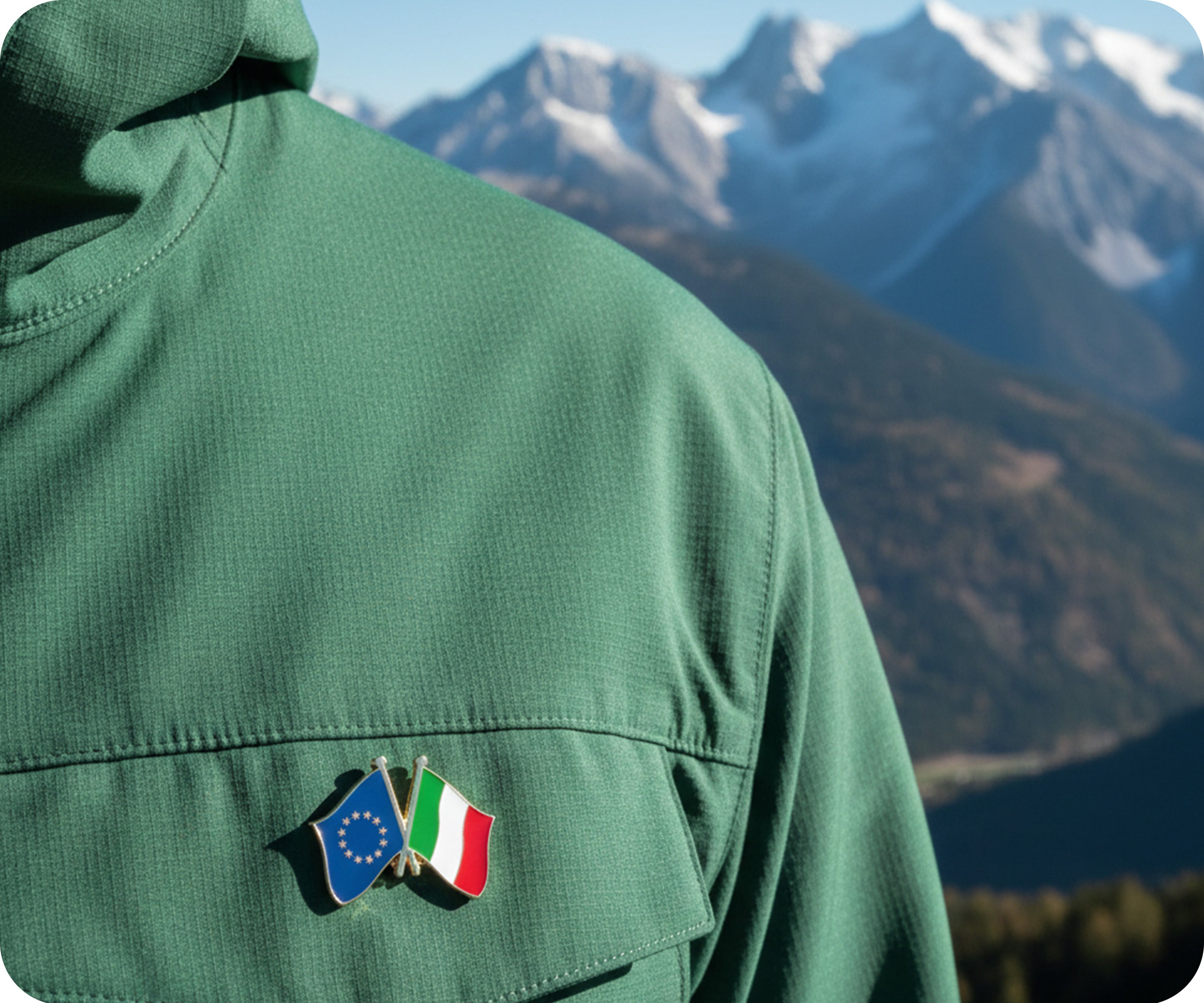 Pin de amistad entre la Unión Europea e Italia  Imagen secundaria del producto
