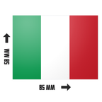 20 X Italy Flag Stickers