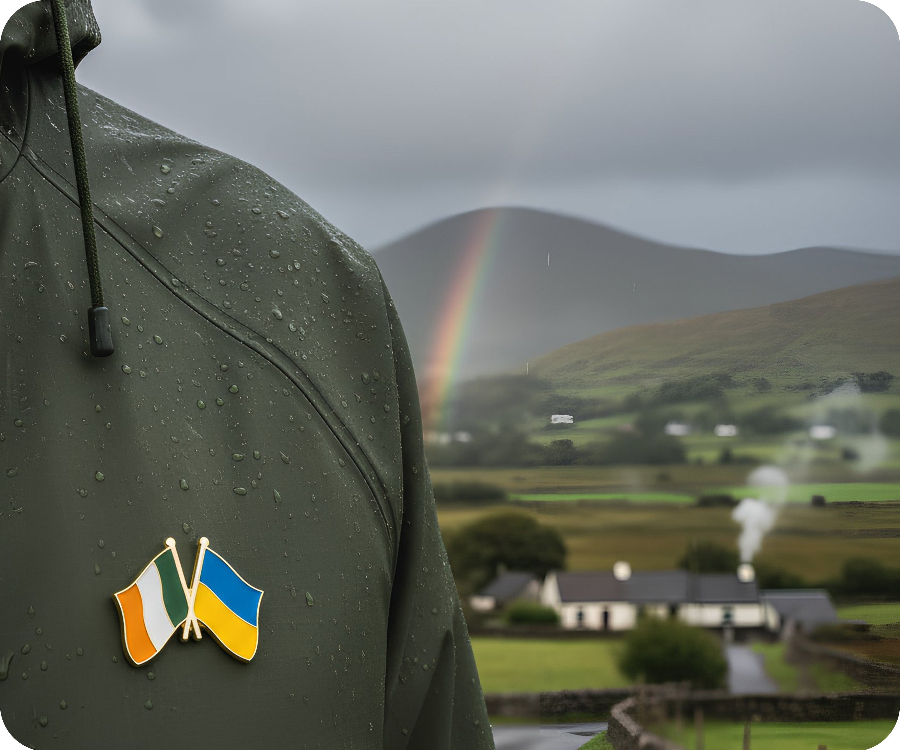 Pin de amistad entre Irlanda y Ucrania Imagen secundaria del producto