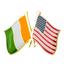 Côte d'Ivoire Ivory Coast & United States Friendship Pin Badge