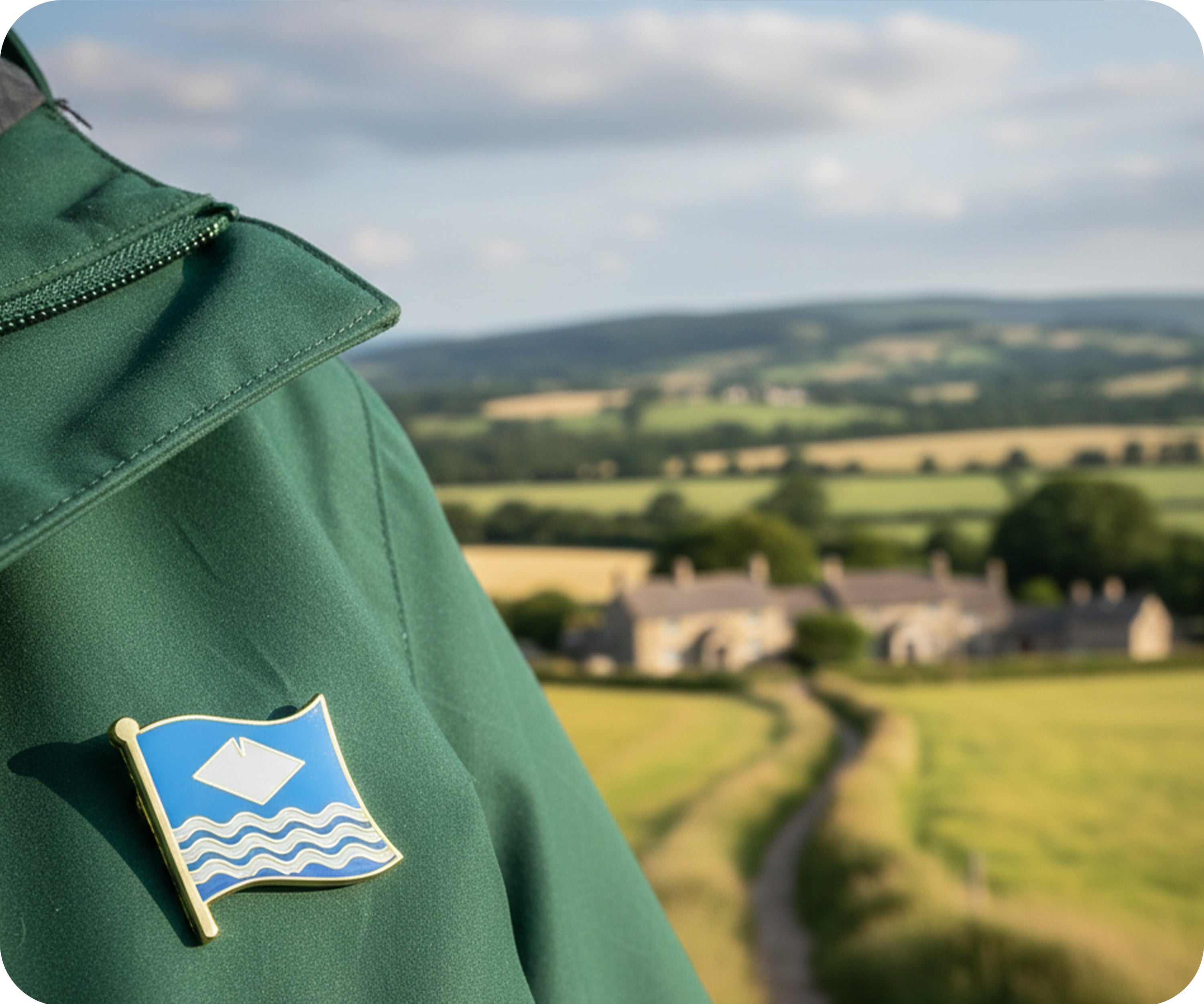 Isle of Wight Regional English County Flag Pin Badge