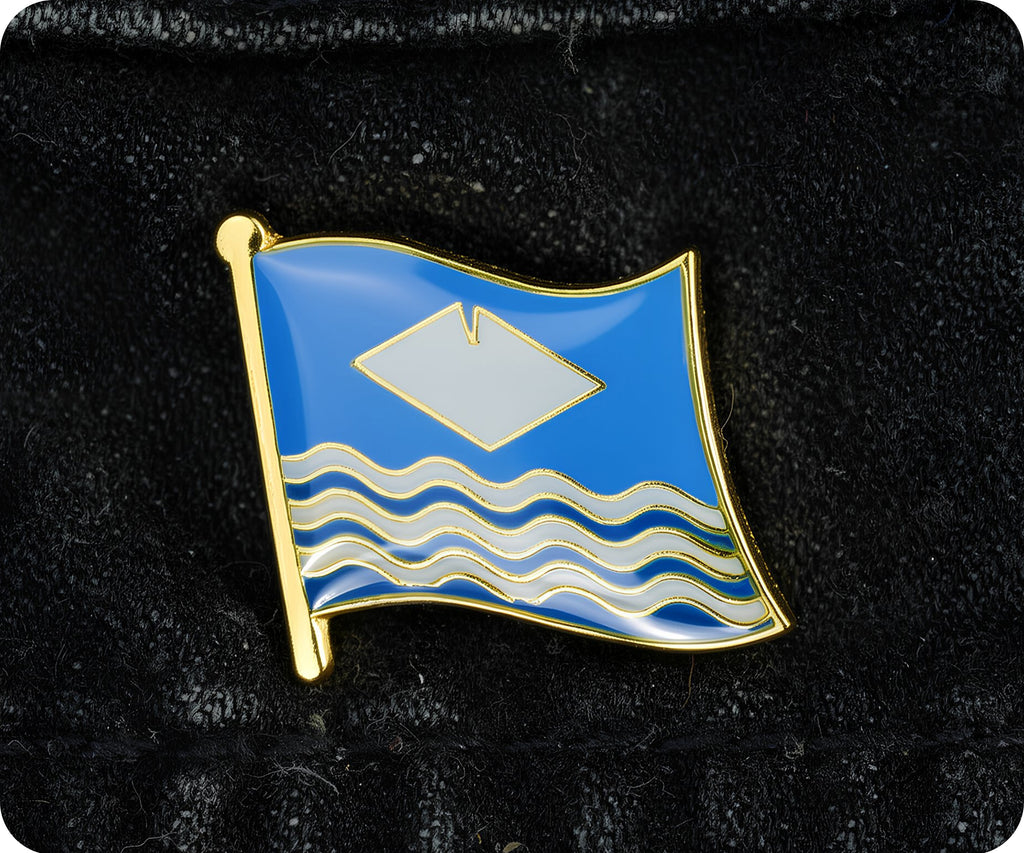 Isle of Wight Regional English County Flag Pin Badge