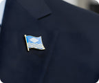 Isle of Wight Regional English County Flag Pin Badge