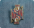 Jack Card Suits Poker Pin Badge
