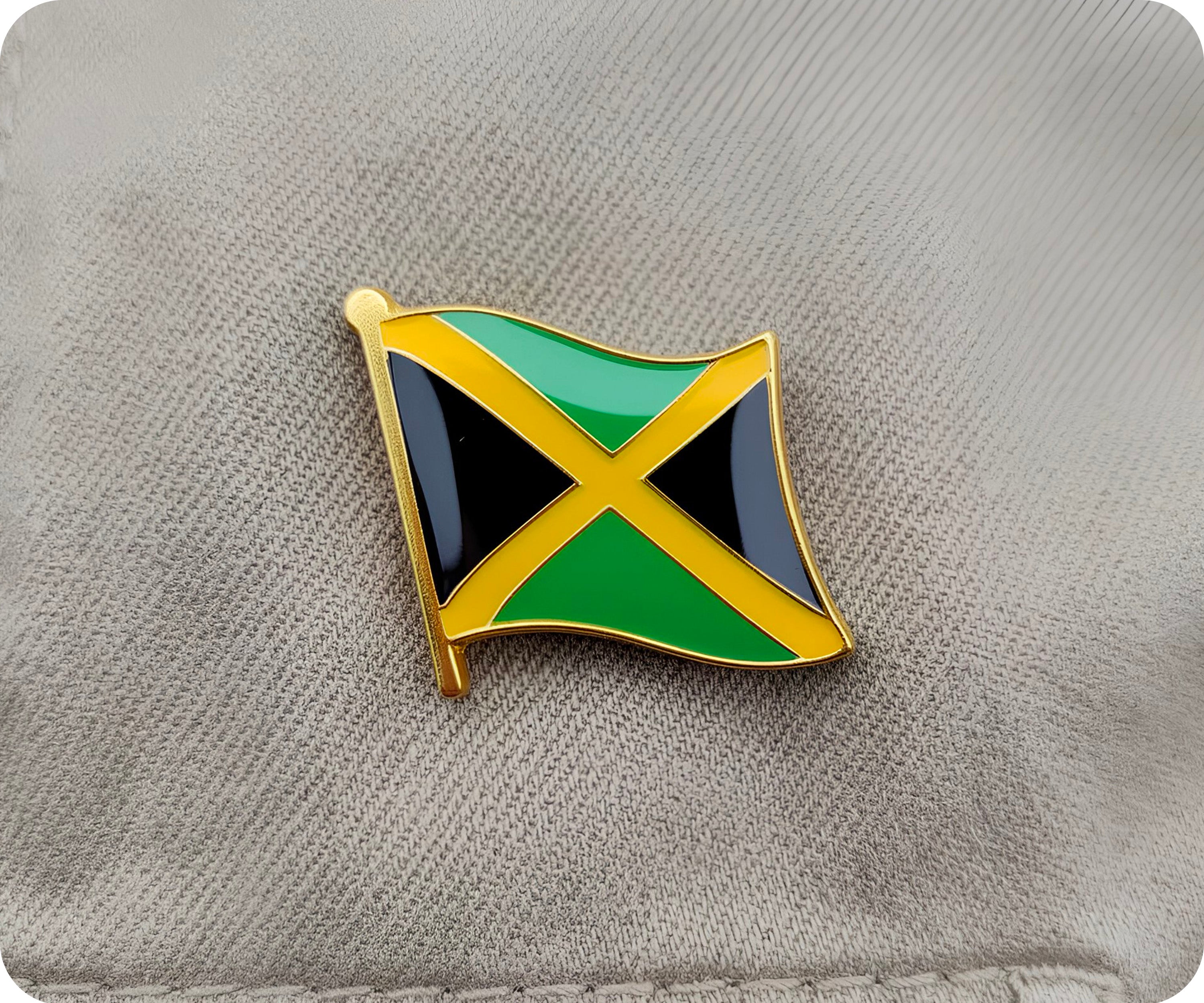 Jamaica Flag Pin Badge