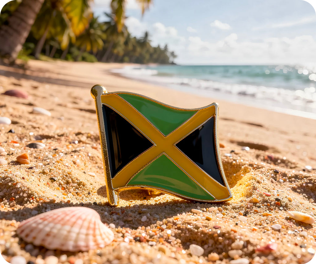 Jamaica Flag Pin Badge