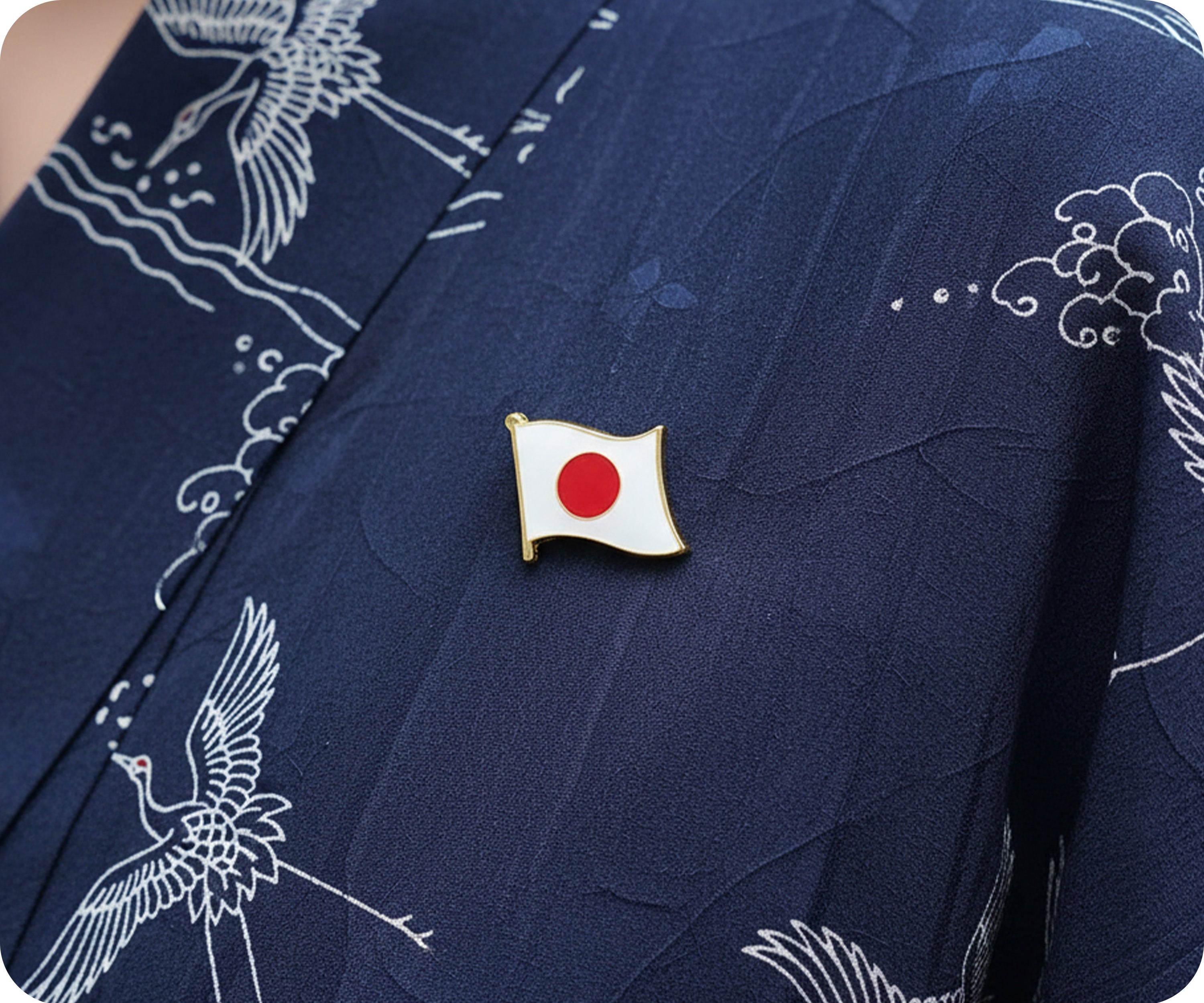 Pin con la bandera de Japón Imagen secundaria del producto