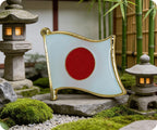 Japan Flag Pin Badge