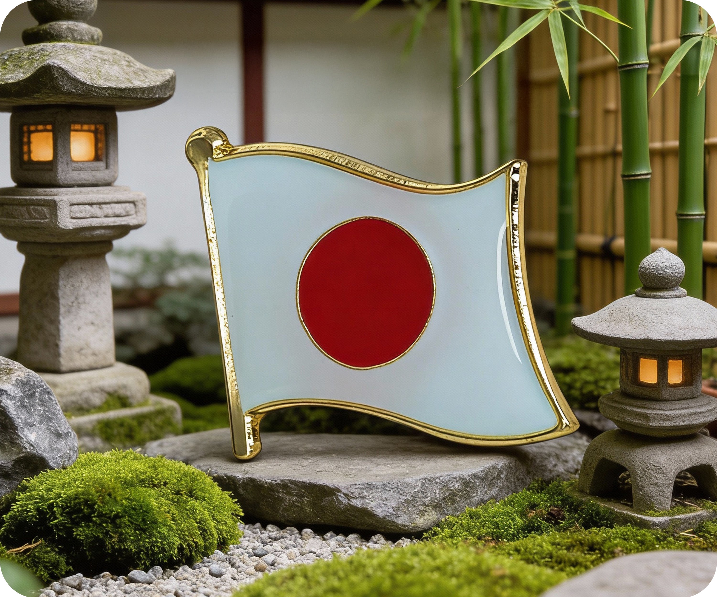 Japan Flag Pin Badge