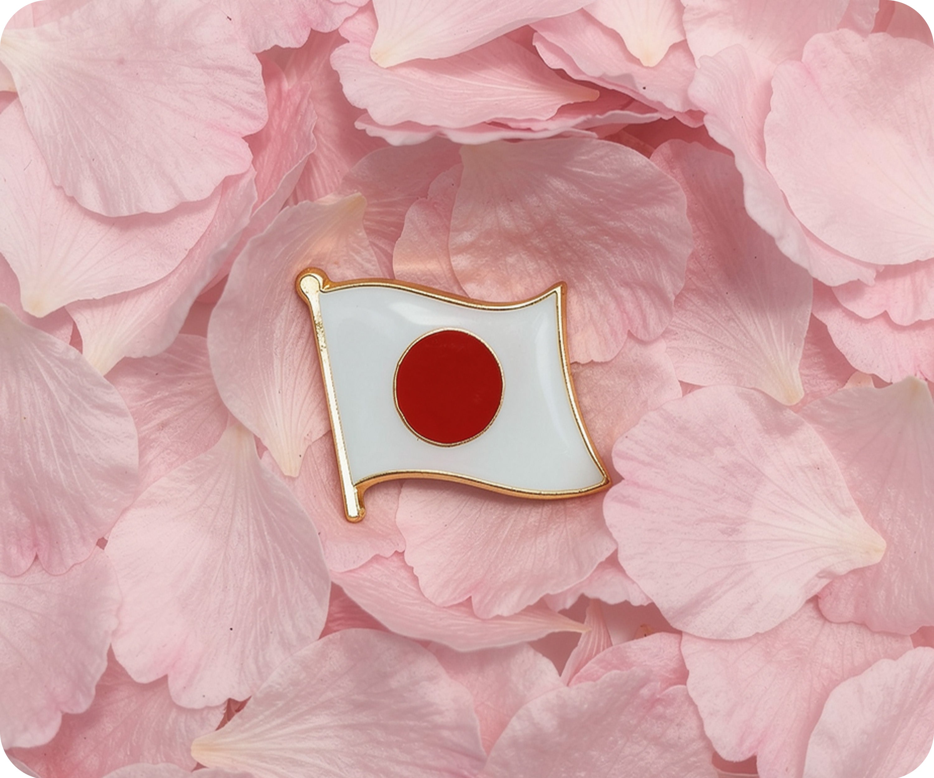 Japan Flag Pin Badge