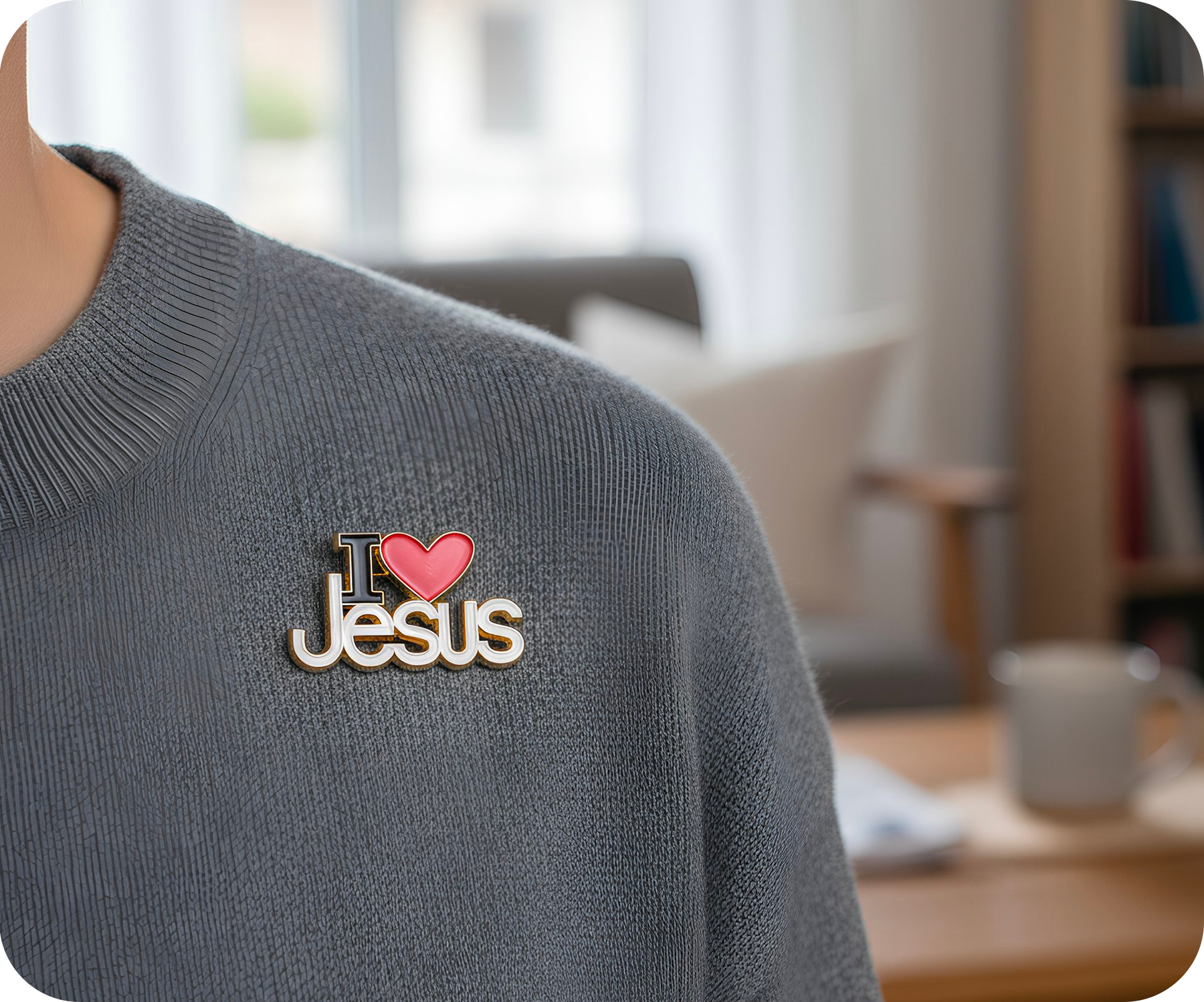 I Love Jesus Pin Badge