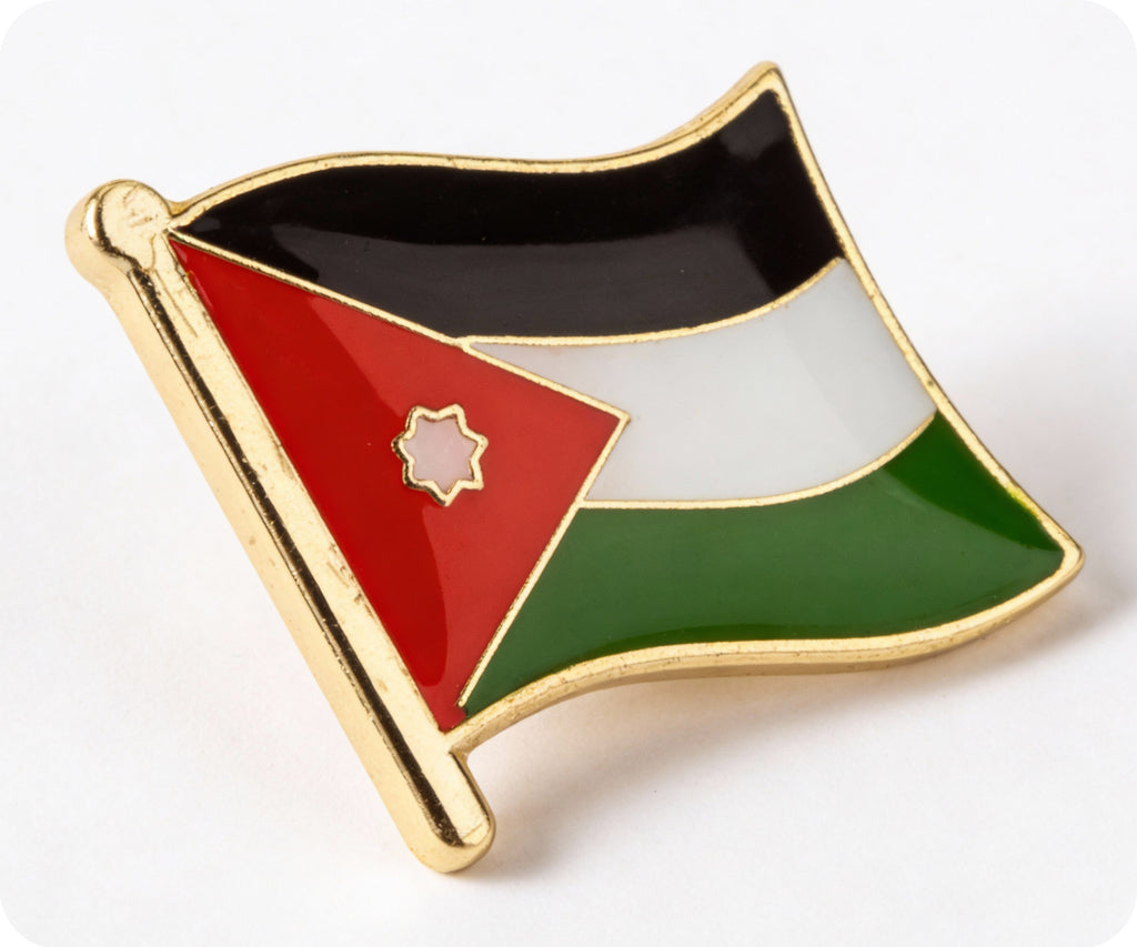 Jordan Flag Pin Badge