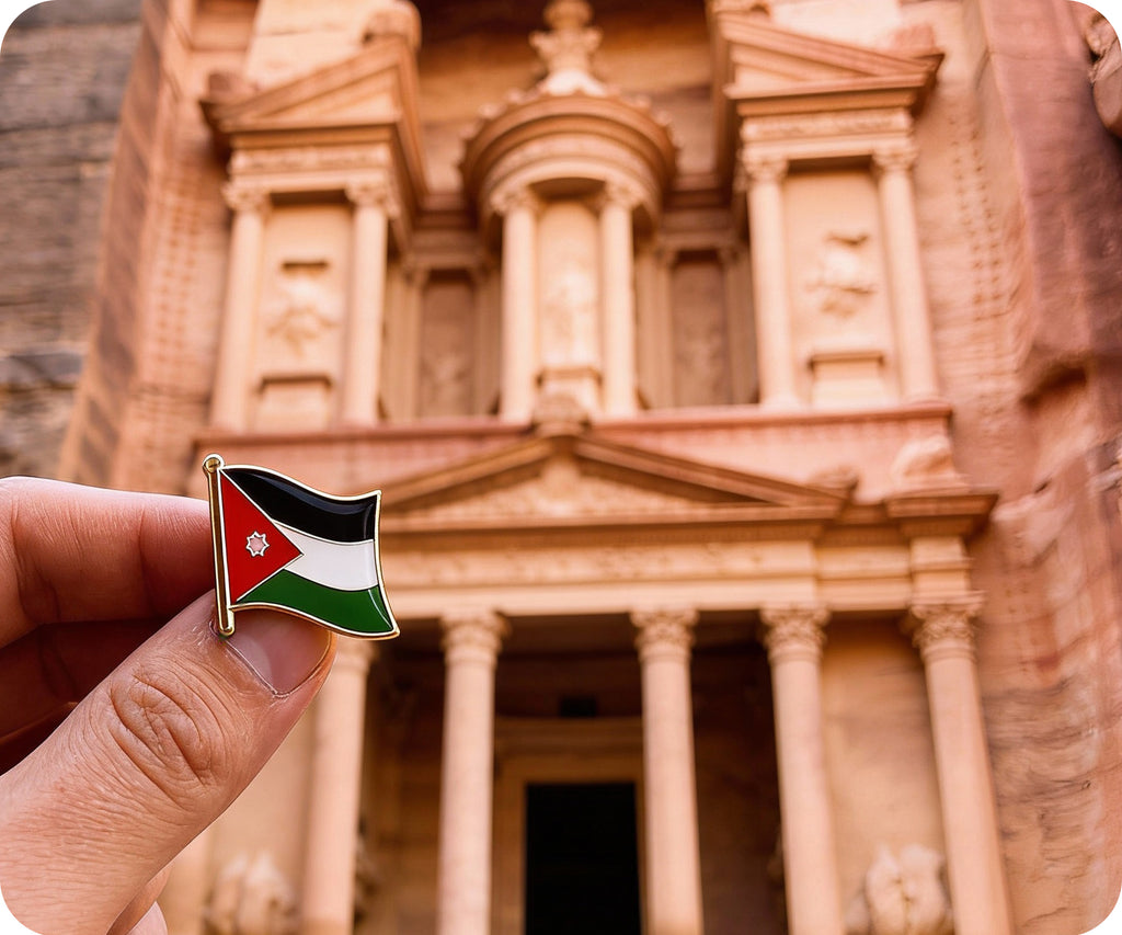 Jordan Flag Pin Badge