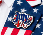 4th July United States Pin Badge