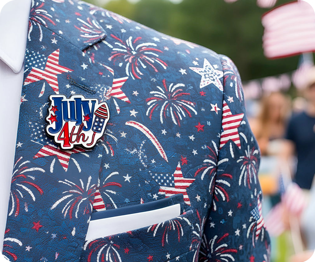 4th July United States Pin Badge