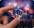 4th July United States Pin Badge