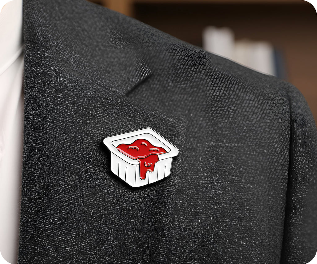 Ketchup Fast Food tomato Pin Badge