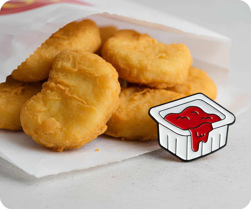 Ketchup Fast Food tomato Pin Badge
