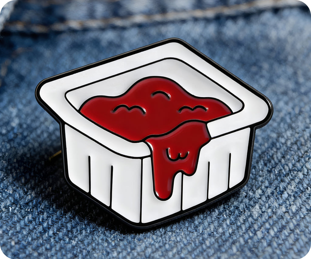 Ketchup Fast Food tomato Pin Badge