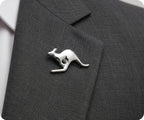 Kangaroo Silver Pin Badge