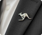 Kangaroo Silver Pin Badge