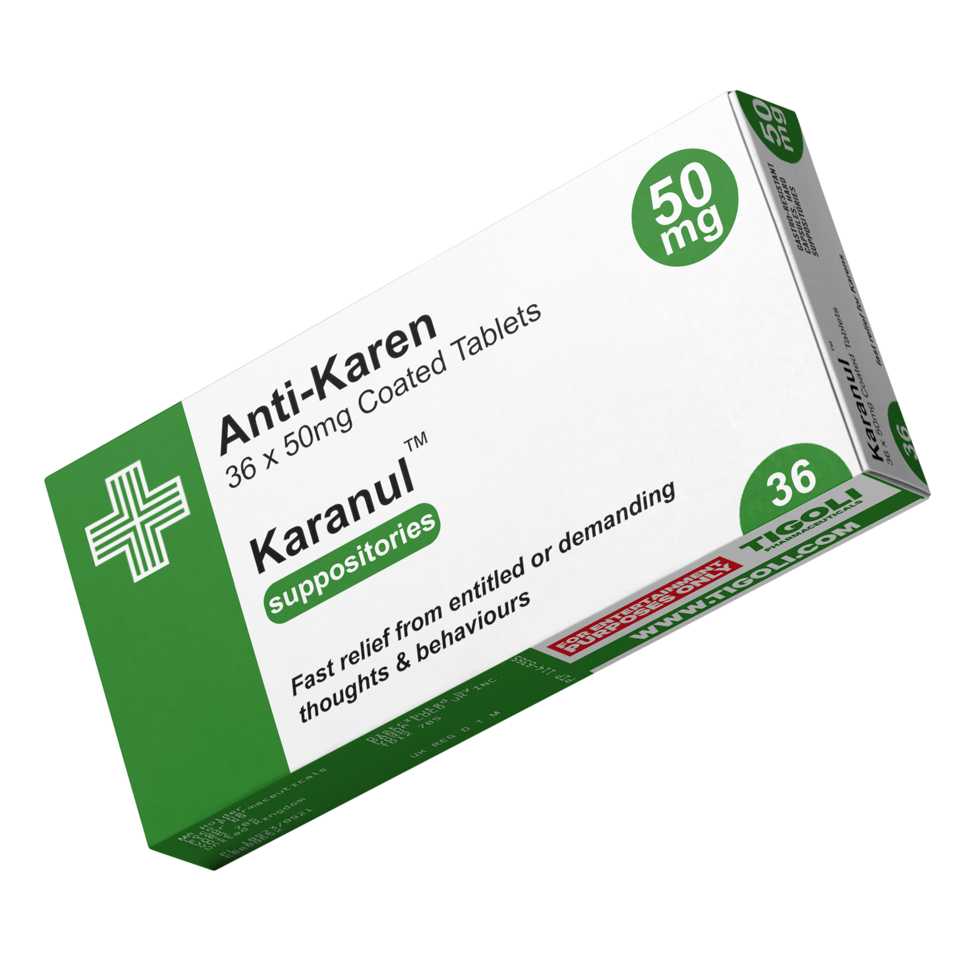 Caja de medicamentos con pastillas anti-Karen (Karanul), broma realista con receta, divertida y bolsa de recetas gratis  Imagen secundaria del producto