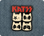 Insignia divertida KATZZ Rock Cats