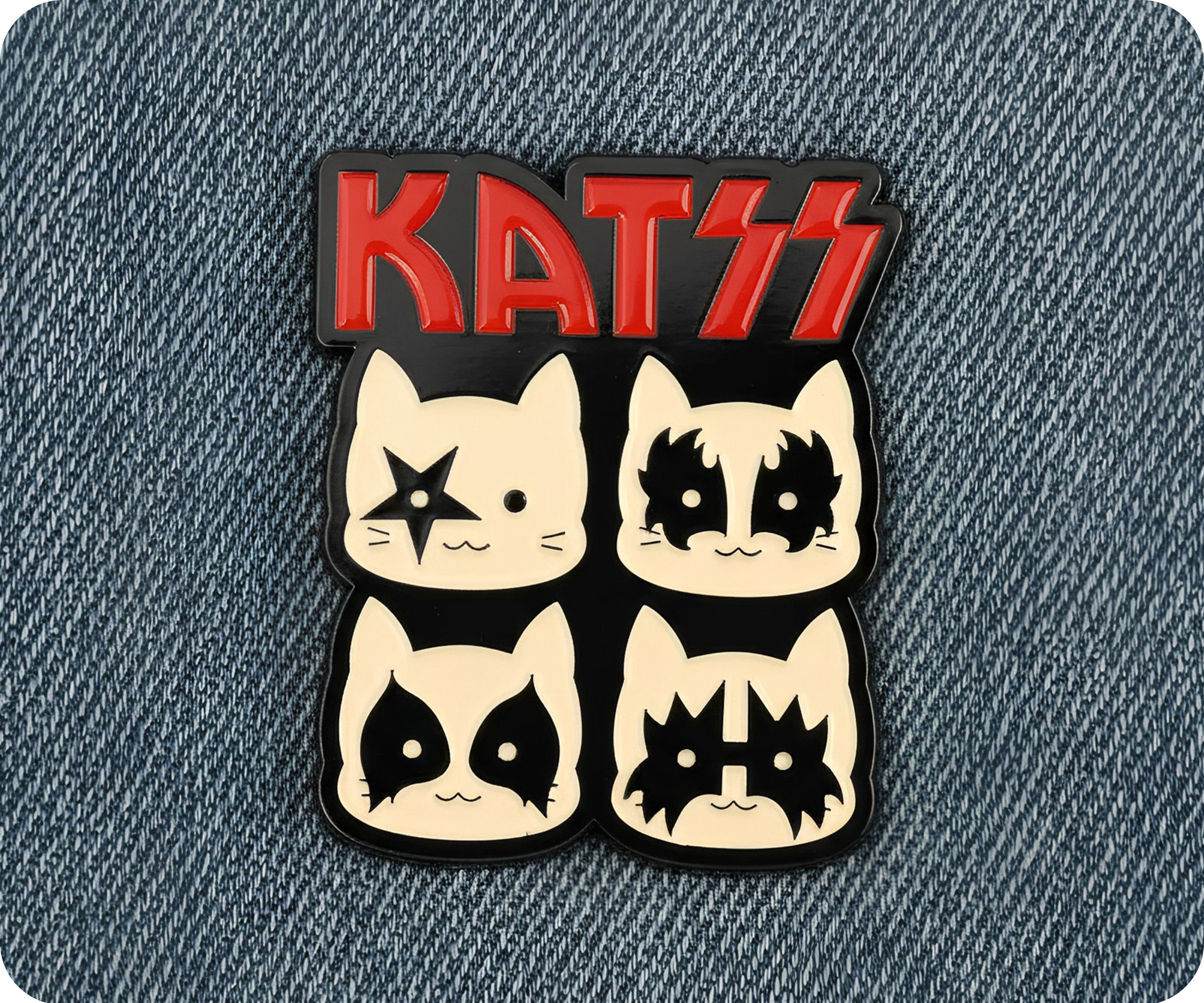 Insignia divertida KATZZ Rock Cats