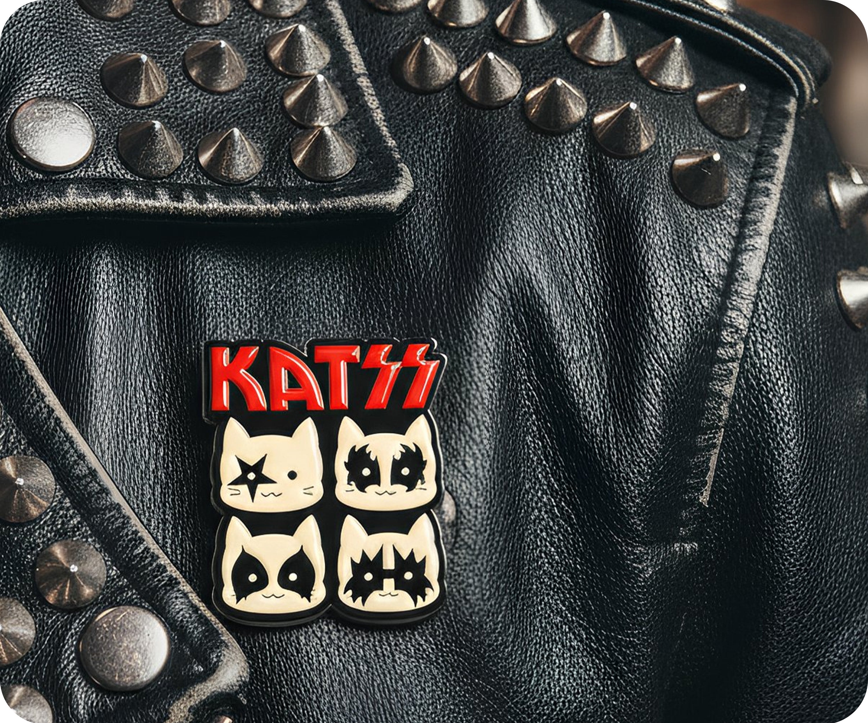 Insignia divertida KATZZ Rock Cats