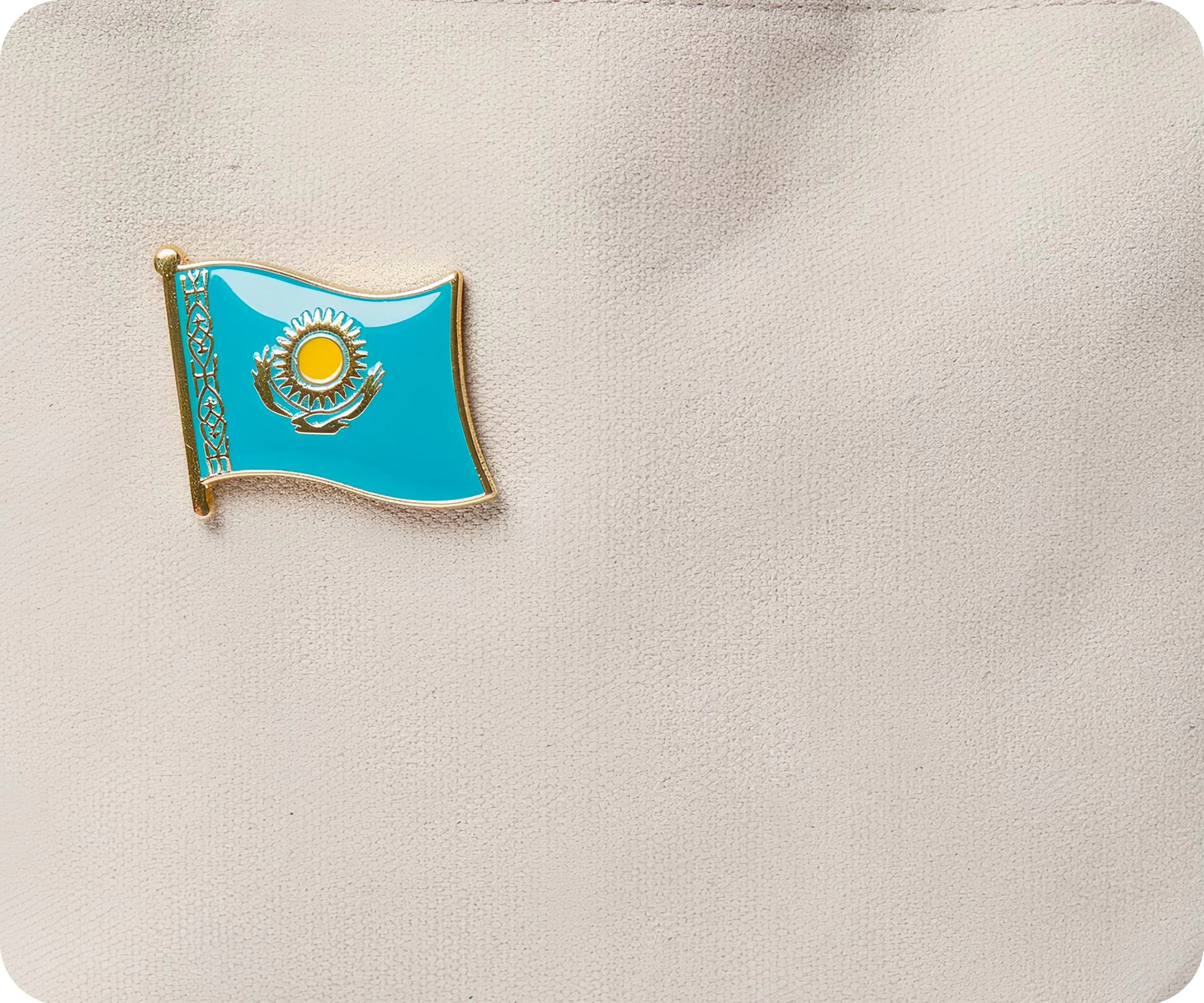 Kazakhstan Flag Pin Badge
