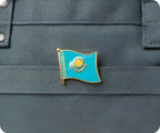 Kazakhstan Flag Pin Badge