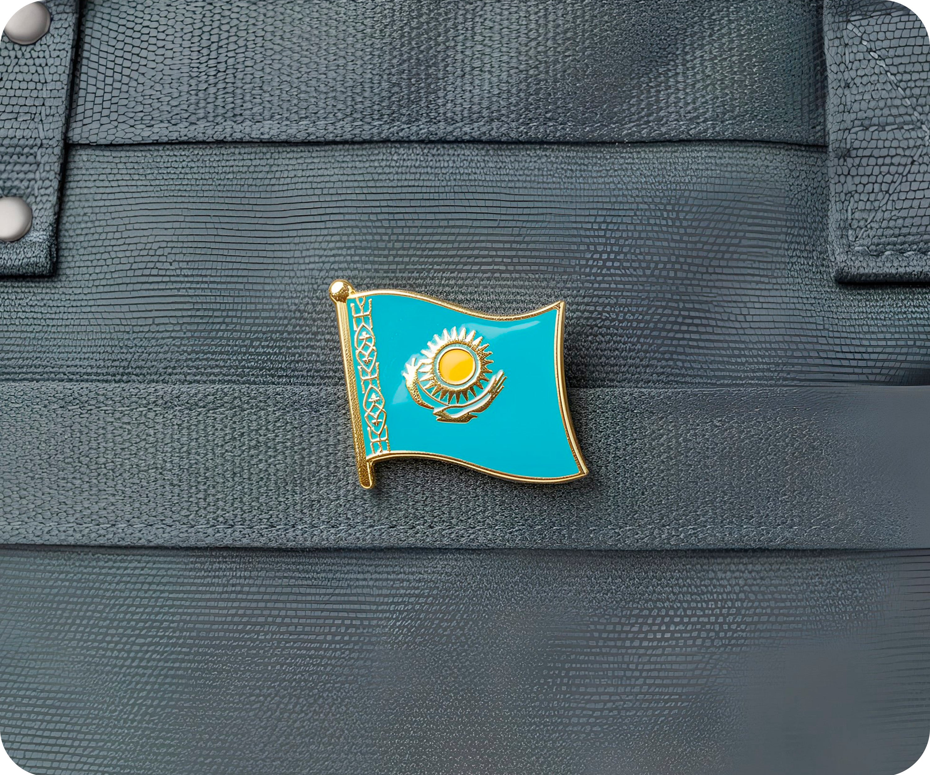 Kazakhstan Flag Pin Badge