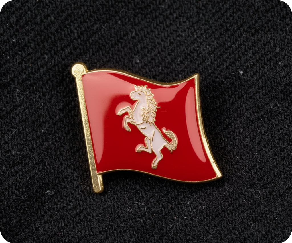 Kent English County Flag Pin Badge
