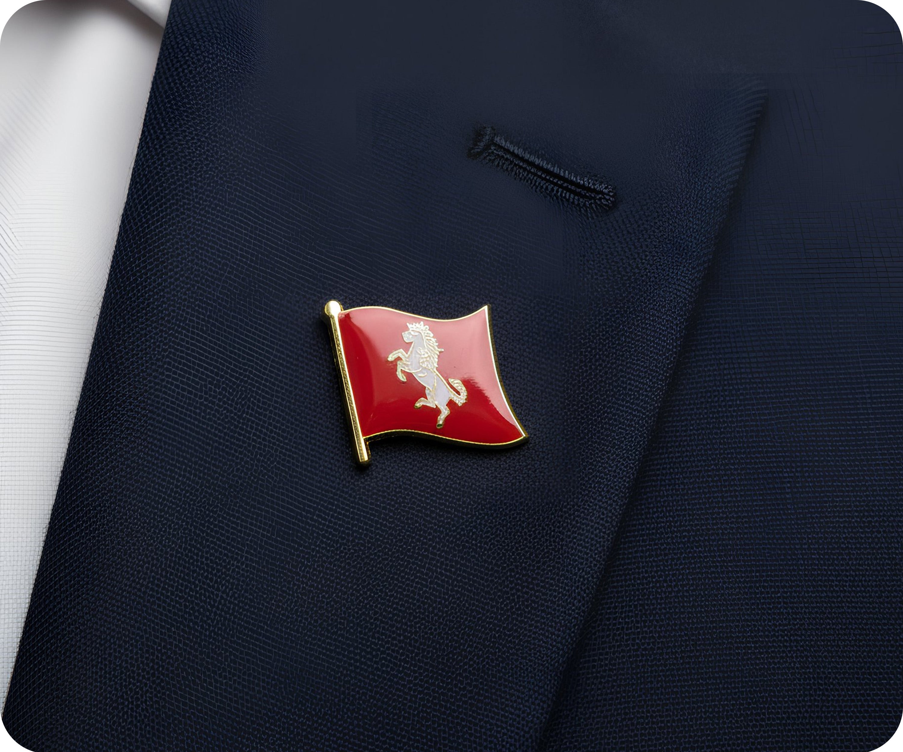 Kent English County Flag Pin Badge