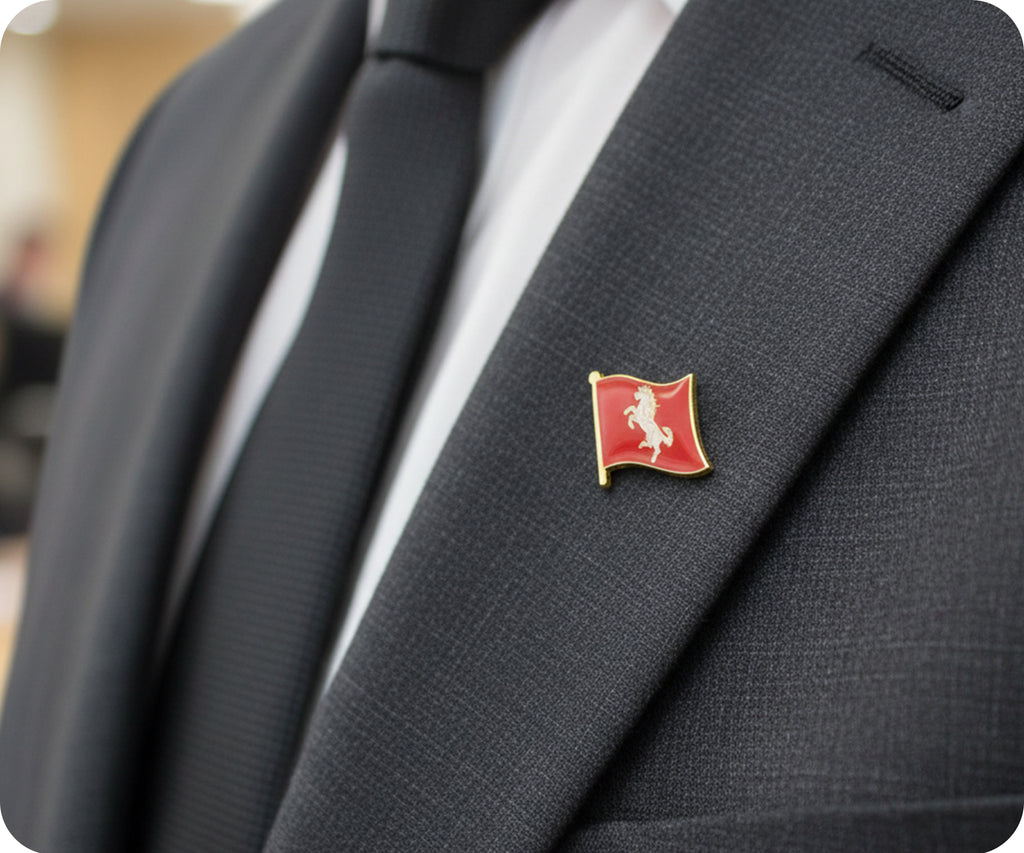 Kent English County Flag Pin Badge
