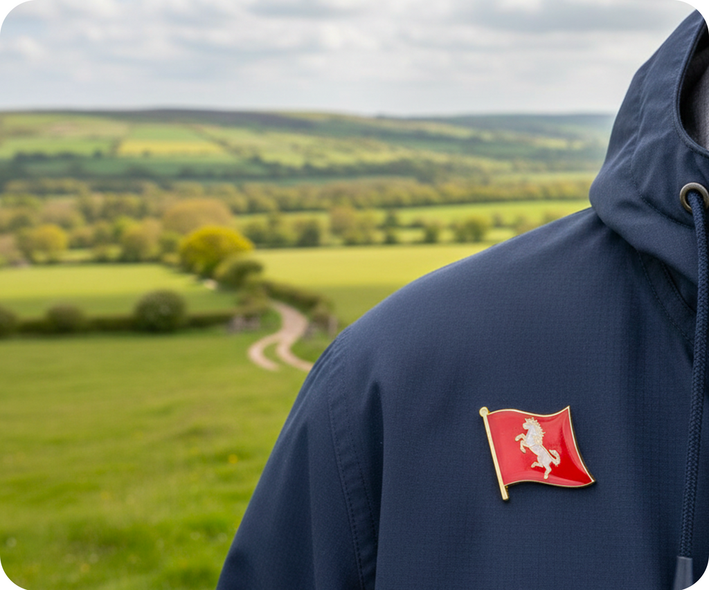 Kent English County Flag Pin Badge