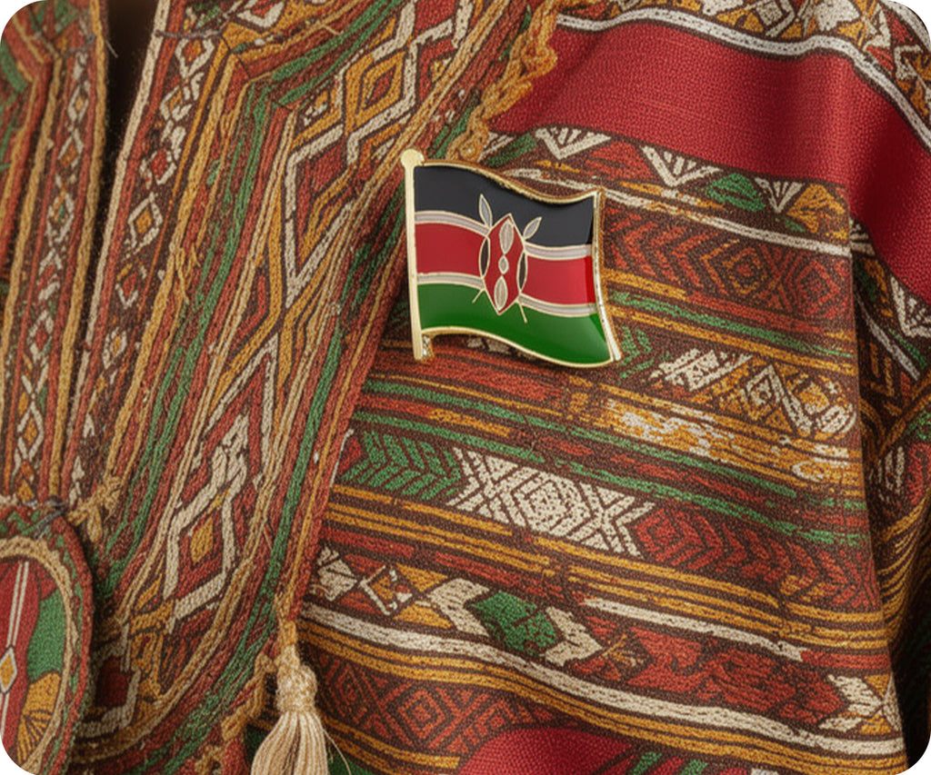Kenya Flag Pin Badge
